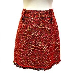 Barami Textured Tweed Vibrant Fringes
